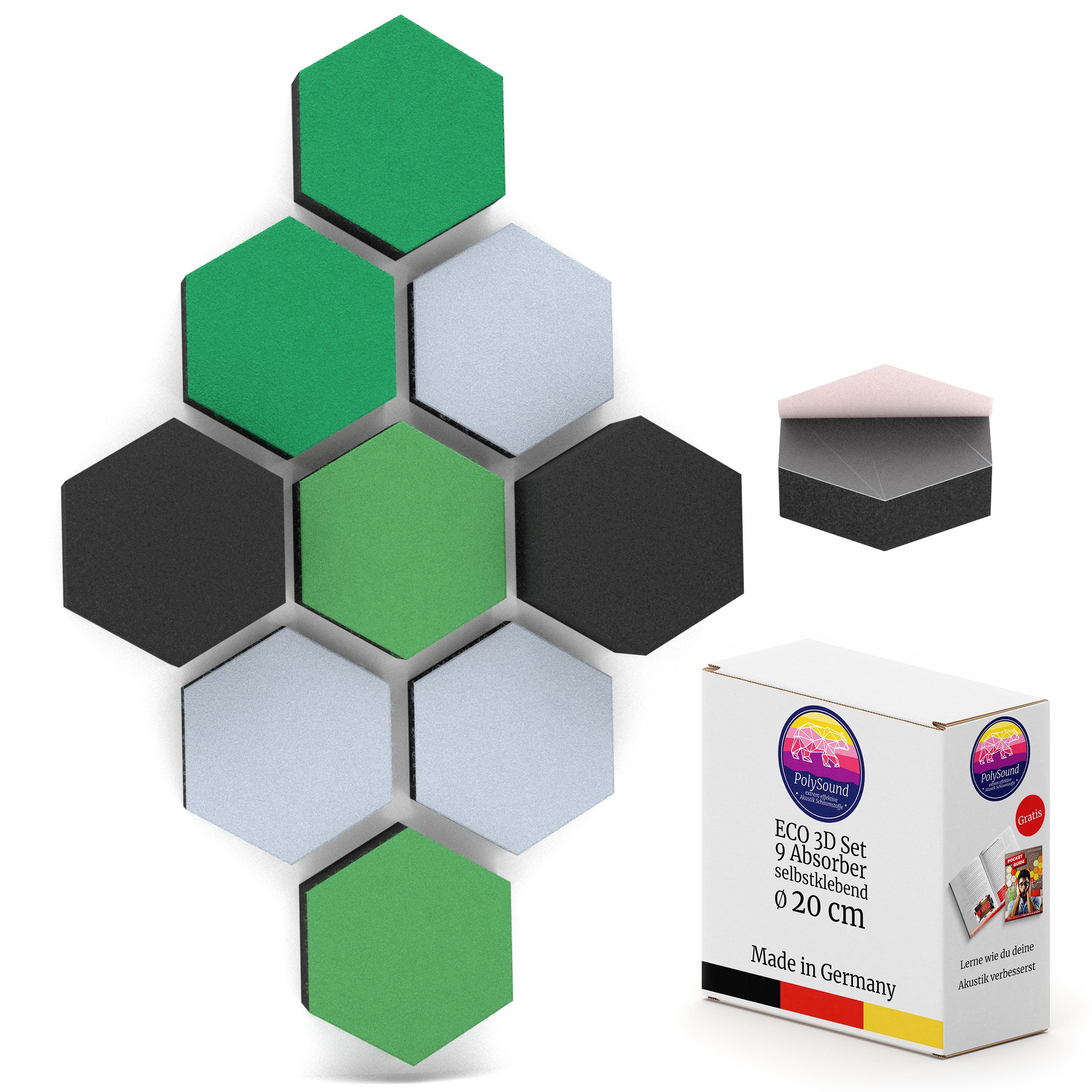 PolySound Dekorpaneele PolySound® ECO Akustikpaneele selbstklebend - Extra schalldämmend