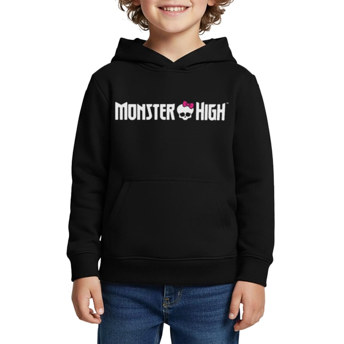 Spreadshirt Hoodie Monster High™ Offizielles Logo Mit Totenkopf Kinder Premium Hoodie (1-tlg)