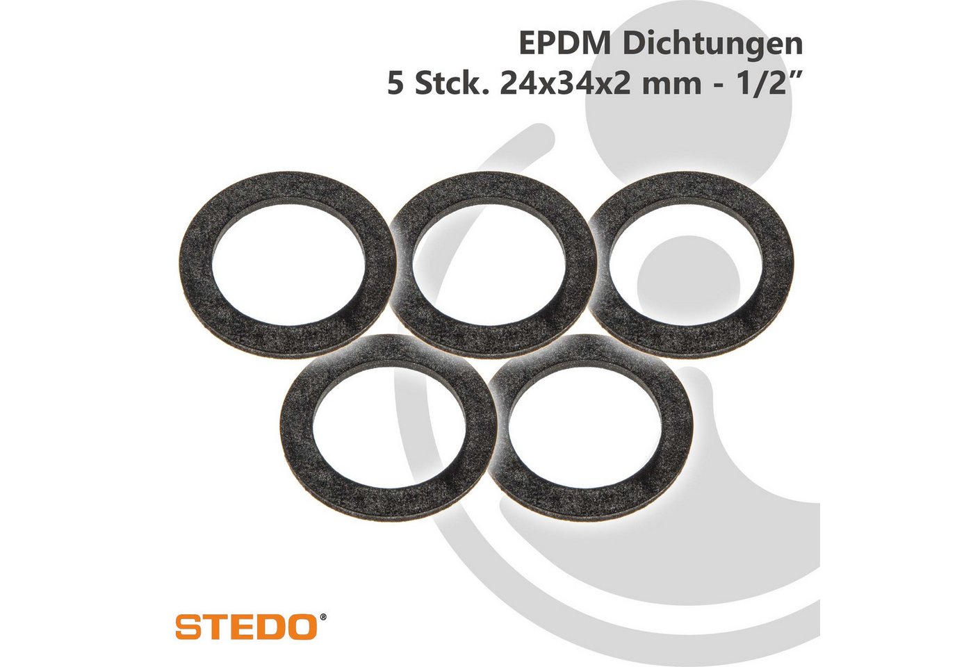 Thumbnail - Stedo Dichtring EPDM Dichtung, für Rohrverschraubung im Trinkwasserbereich