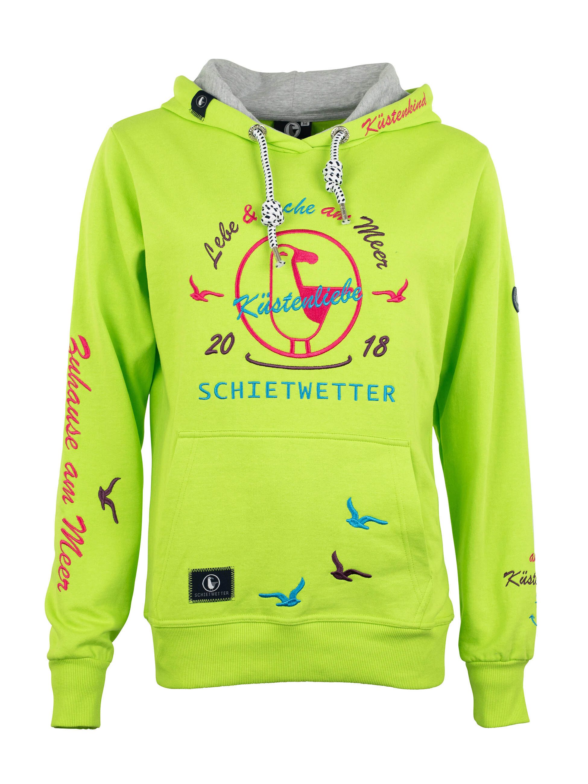 Schietwetter Kapuzenpullover Damen Hoodie Finja Flüstertüte günstig online kaufen