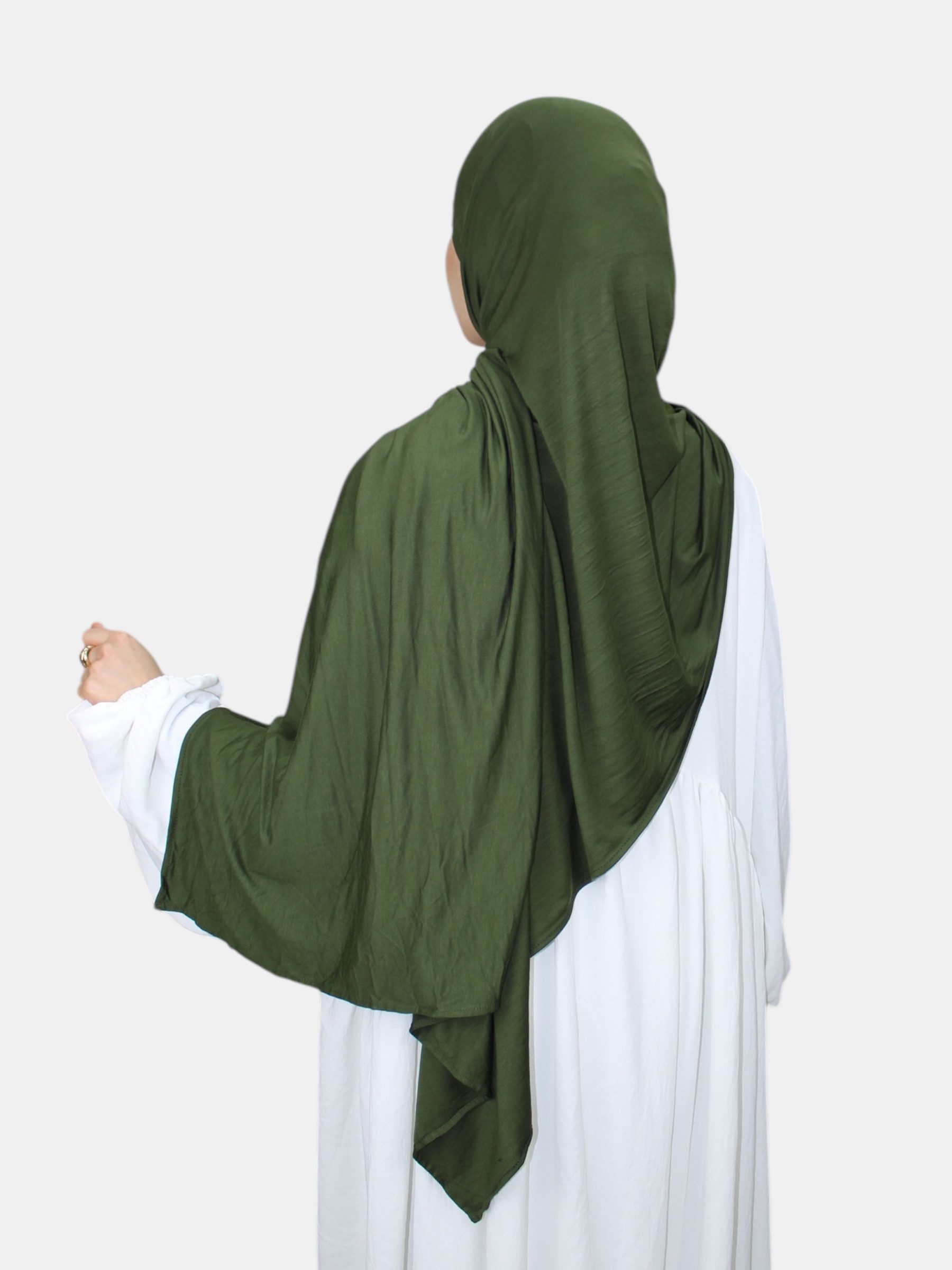 Aymasal Kopftuch XXL Jersey Luxury Hijab Kopftuch Scarf Schal Extra lang 190x80 Islam, (Jersey), XXL Jersey Hijab Kopftuch Schal 190x80 Damen dehnbar elegant