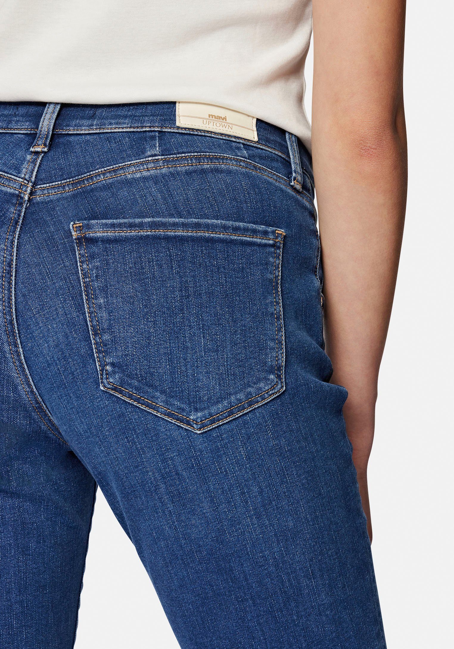 hochwertiger Slim-fit-Jeans trageangenehmer dank Stretchdenim Mavi Verarbeitung mid blue