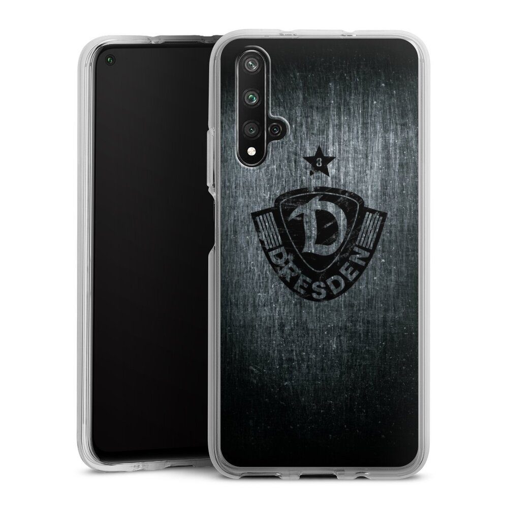 DeinDesign Handyhülle SG Dynamo Dresden Offizielles Lizenzprodukt Vintage, Huawei Nova 5T Silikon Hülle Bumper Case Handy Schutzhülle