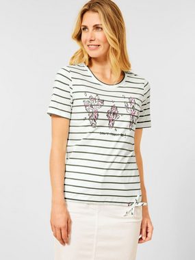 Cecil T-Shirt (1-tlg) Plain/ohne Details, Drapiert/gerafft
