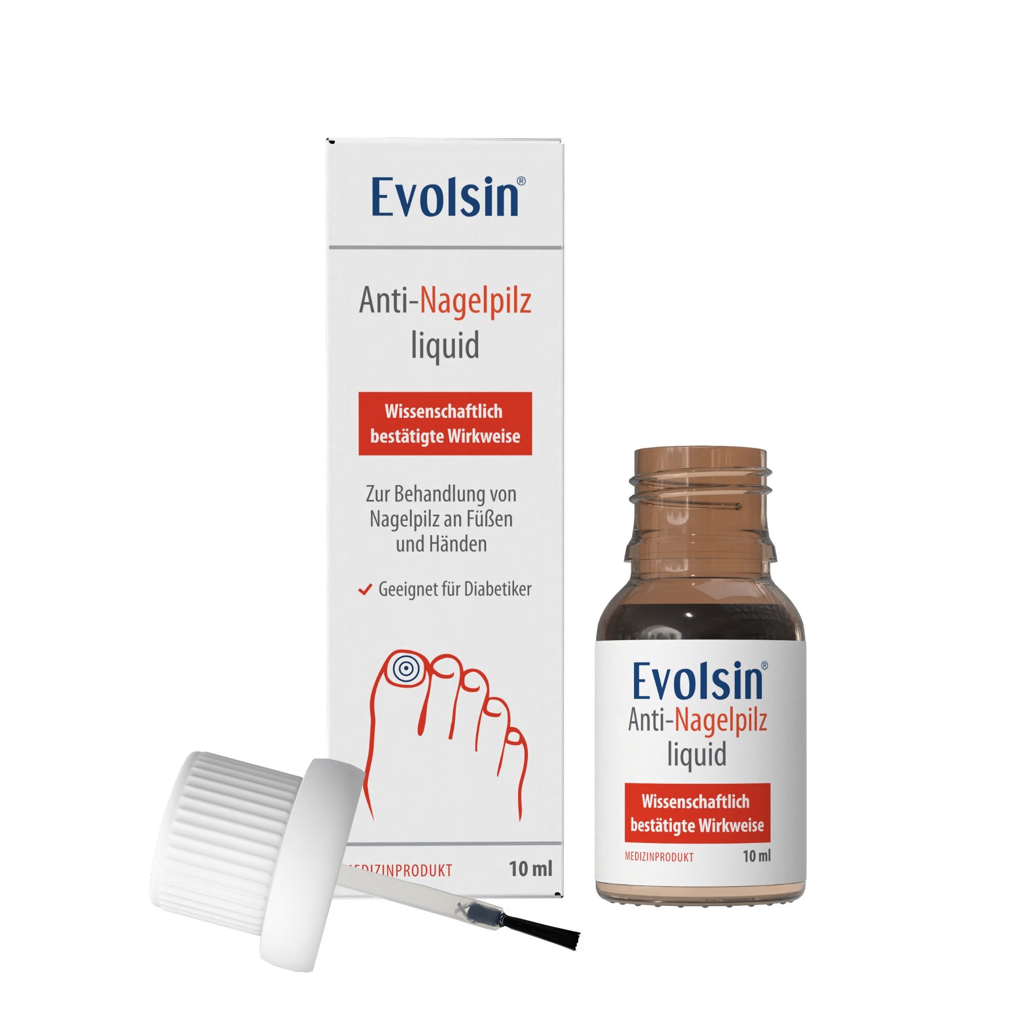 Evolsin Nagelpilz-Behandlungsstift Anti-Nagelpilz Liquid I Wissenschaftlich bestätigte Wirkweise, frei von Parabenen, Silikonen, Mineralölen, Mikroplastik