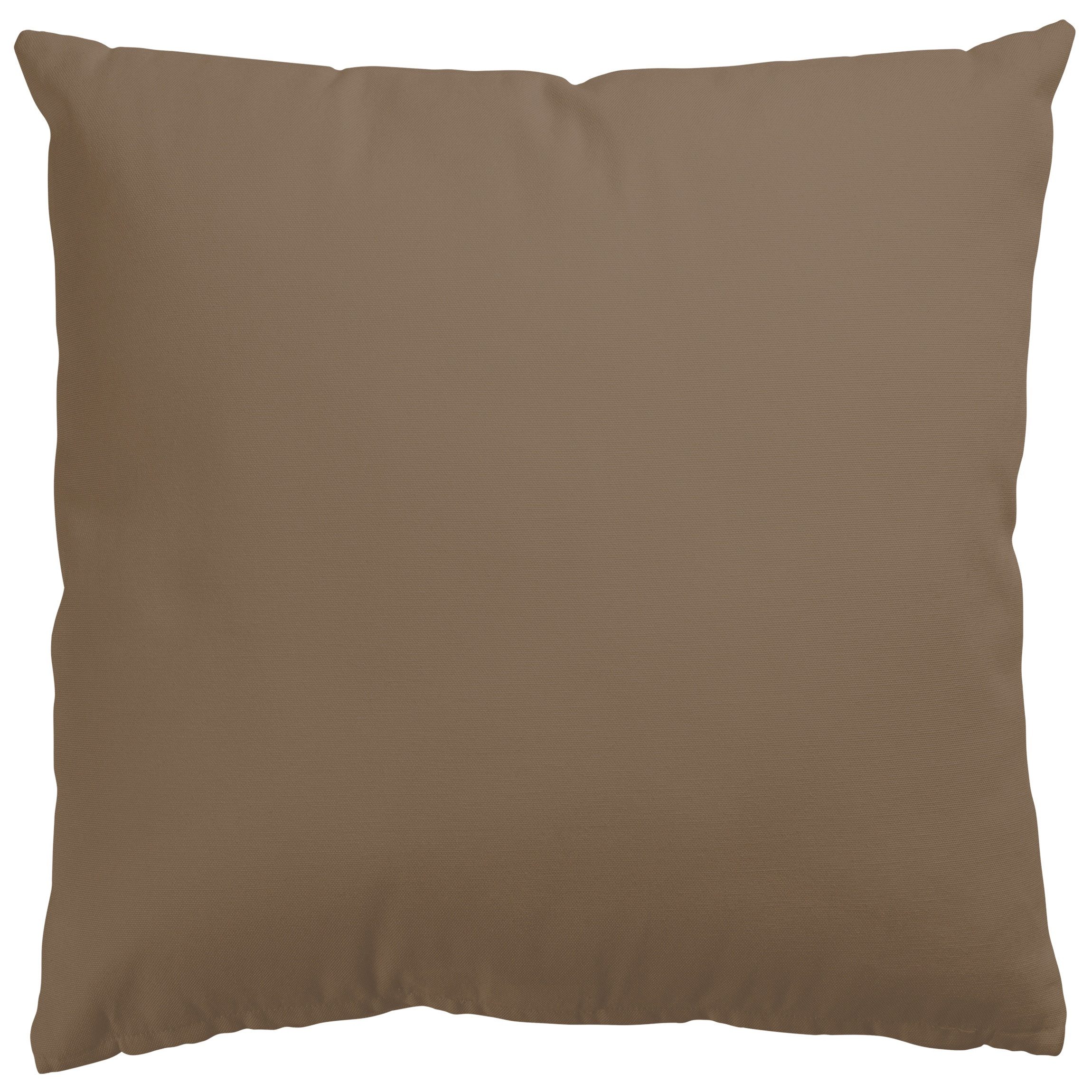 Bilderdepot24 Dekokissen drinnen / draußen Kissenhülle braun mit Motiv Unifarben, Bezug mit / ohne Füllung Zierkissen Outdoor Sofa Bett