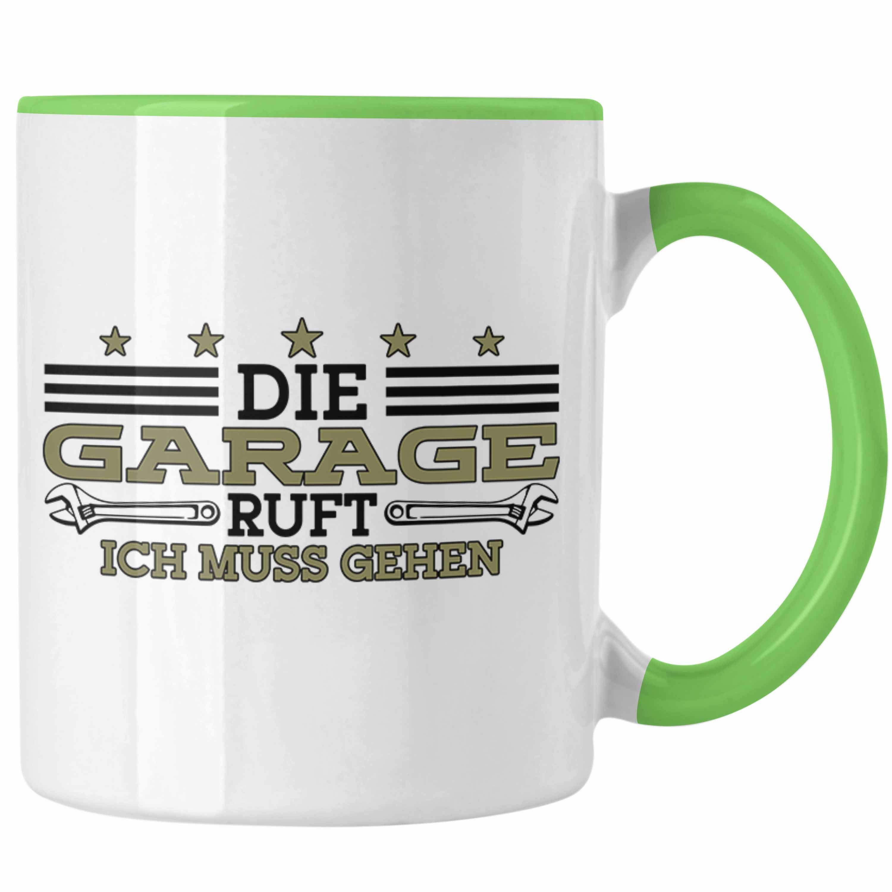 Geschenkidee Tasse Garage Papa Tasse Die Geschenkidee Handwerker Trendation Grün Garage Opa