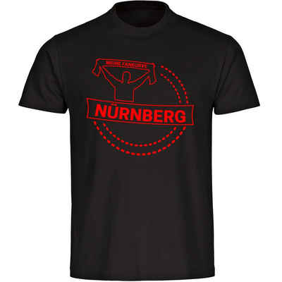 multifanshop T-Shirt Herren Nürnberg - Meine Fankurve - Männer