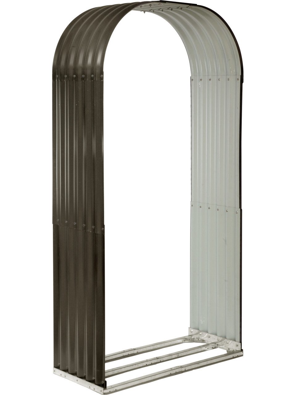 Floraworld Kaminholzregal Floraworld Holzunterstand Rundbogen anthrazit 103