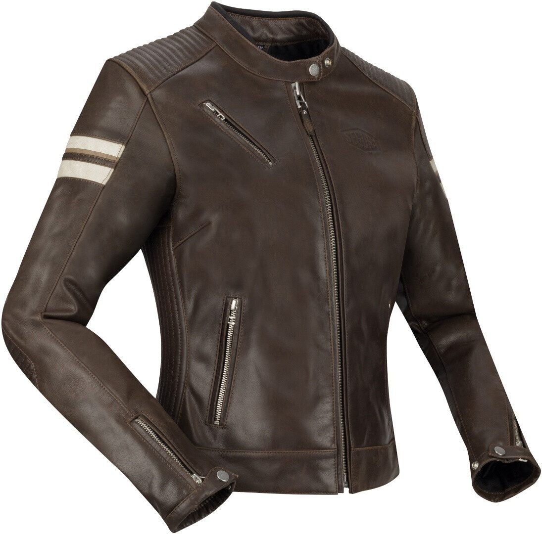 Segura Motorradjacke Romeo Damen Motorrad Lederjacke herausnehmbares Innenfutter