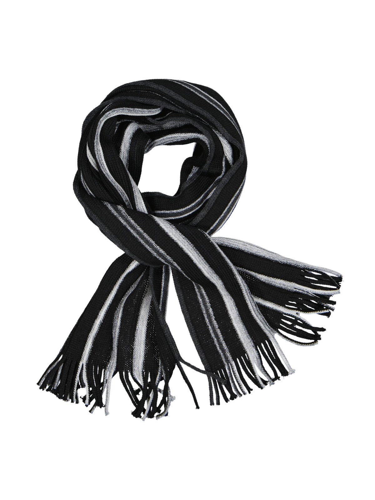 Engbers Strickschal engbers Herren Strickschal gemustert, Schwarz