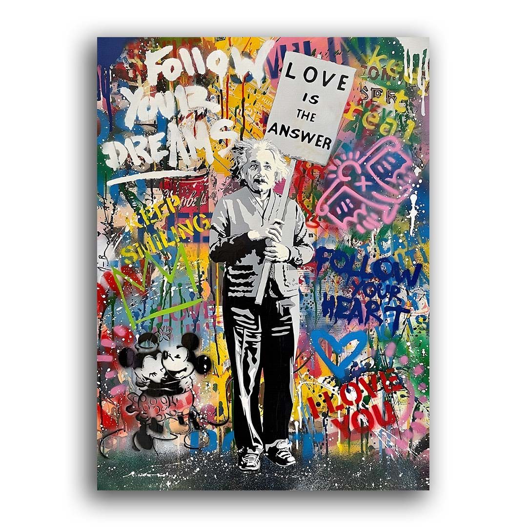 Wandbild Love is the Answer