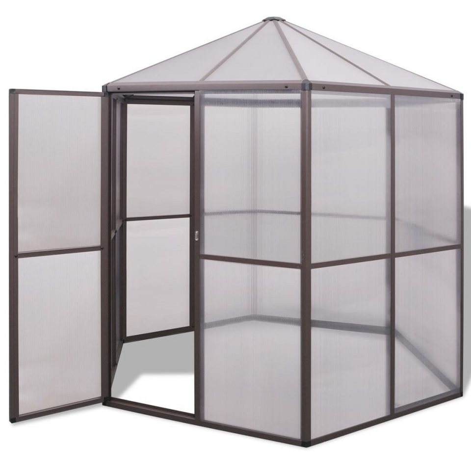vidaXL Gewächshaus »Gewächshaus Aluminium 240×211×232 cm«