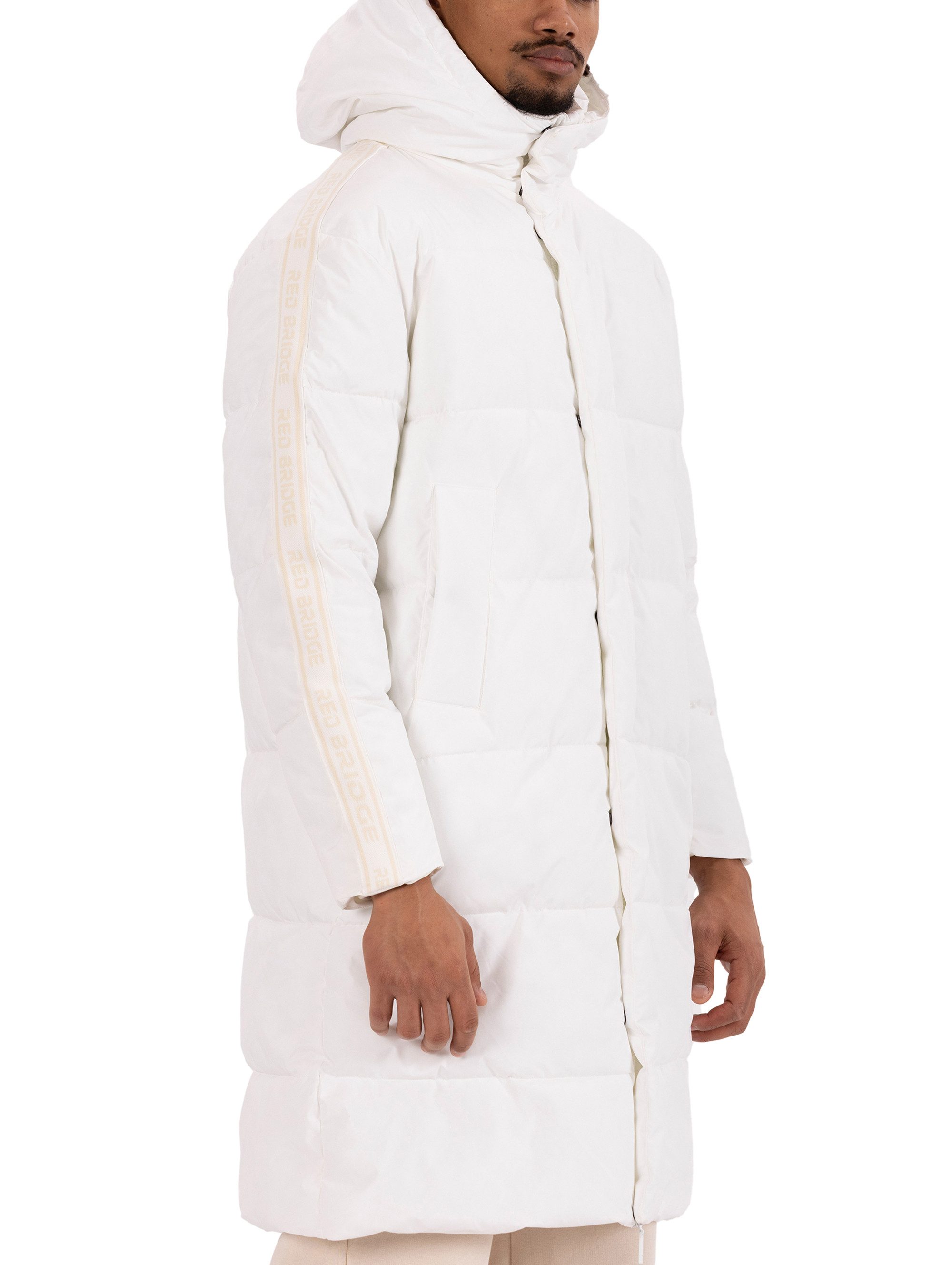 RedBridge Winterjacke mit Kapuze Langer Steppmantel warm leicht Casual Zwei günstig online kaufen