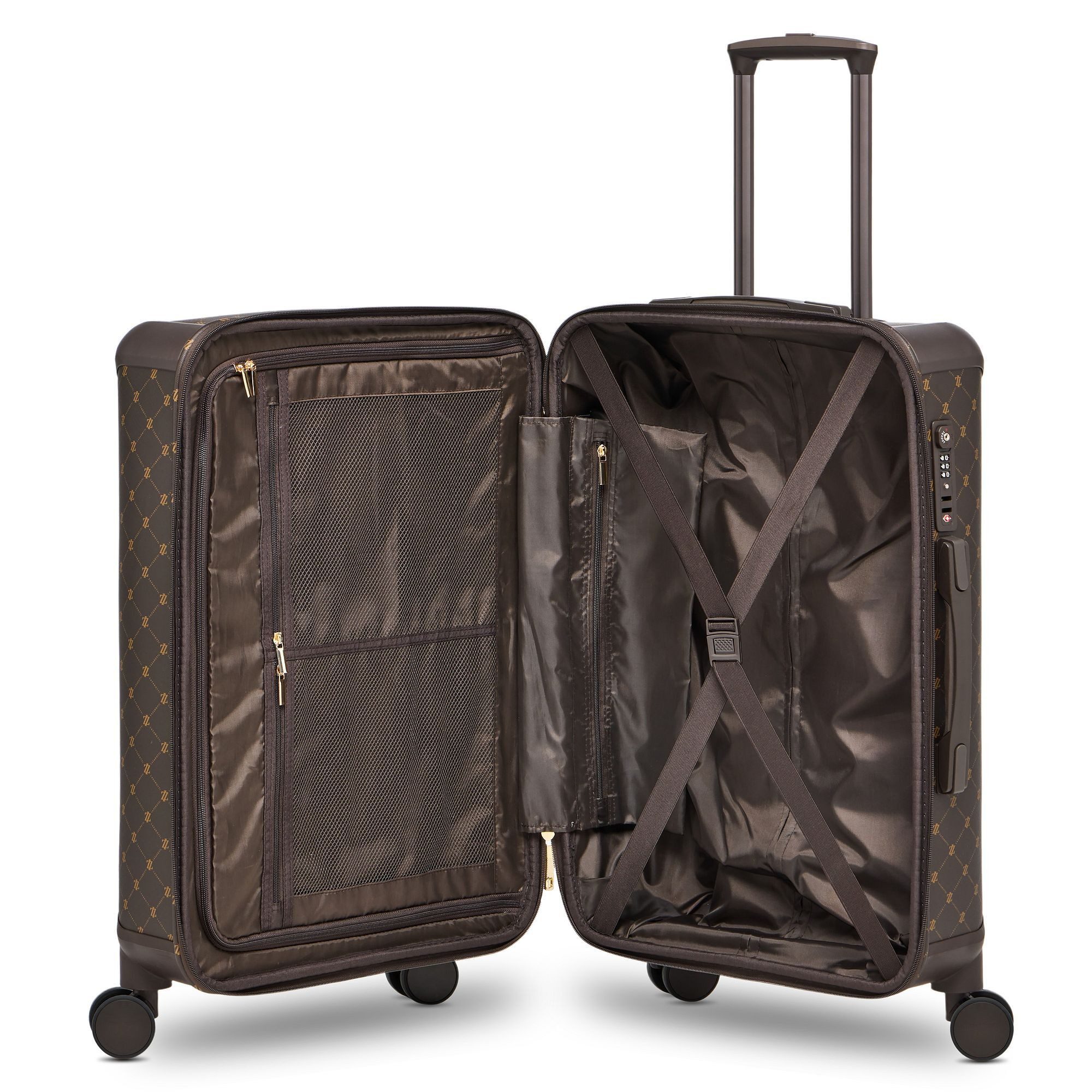Lazarotti Trolleyset Palermo, 4 Rollen, (3-teilig, 3 tlg), Polypropylen, PVC