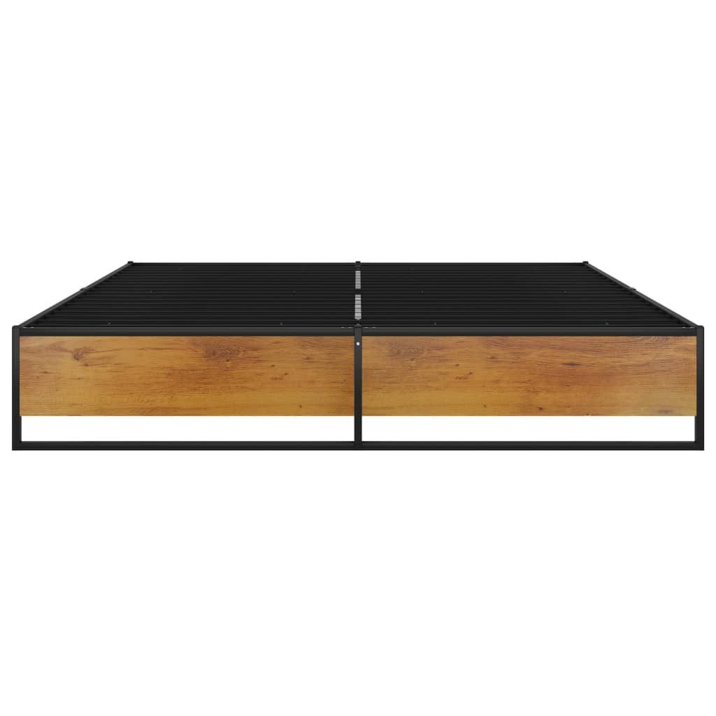 vidaXL Bett Bettgestell Schwarz Metall 160x200 günstig online kaufen
