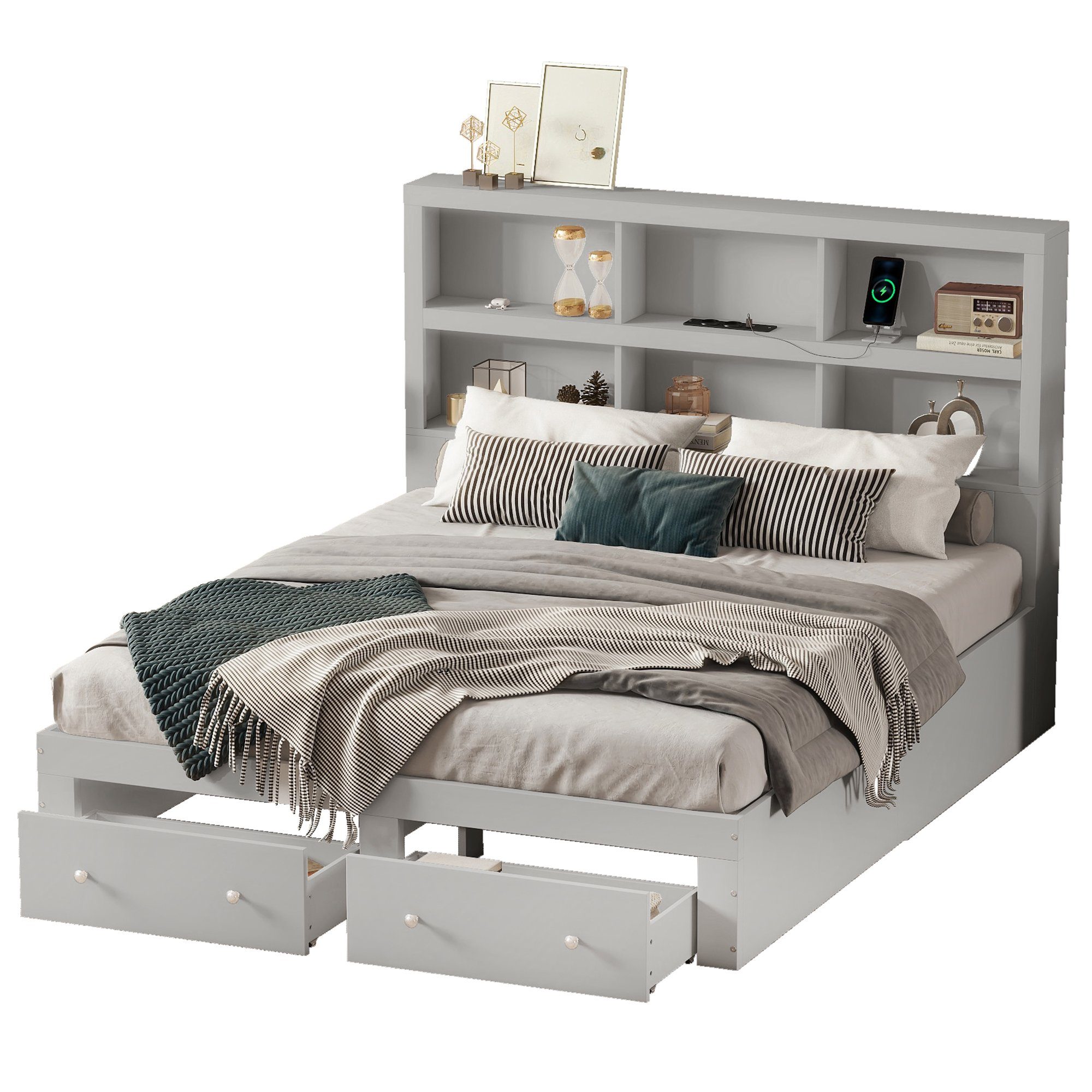 HAUSS SPOLE Holzbett Holzbett Doppelbett Bettgestell günstig online kaufen