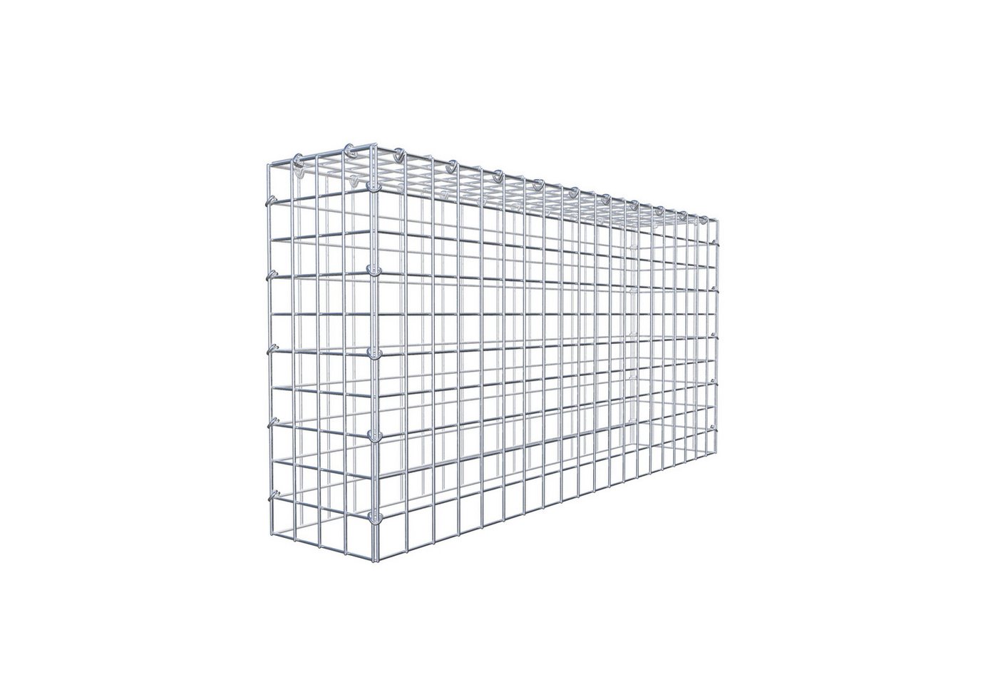 Thumbnail - Gabiona Gabionenzaun Anbaugabione Typ 3 100 cm x 50 cm x 20 cm (L x H x T), Maschenweite 5, (Anbaugabione Typ 3 100 cm x...