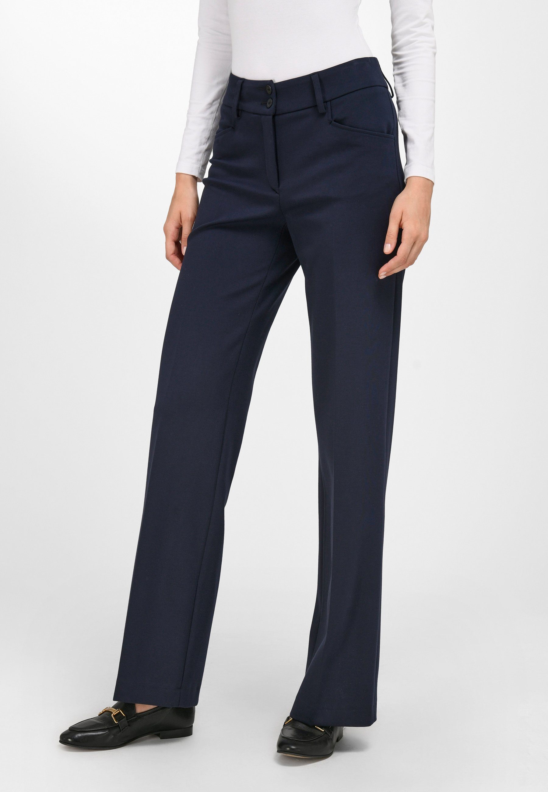 Peter Hahn Viscose navy Stoffhose