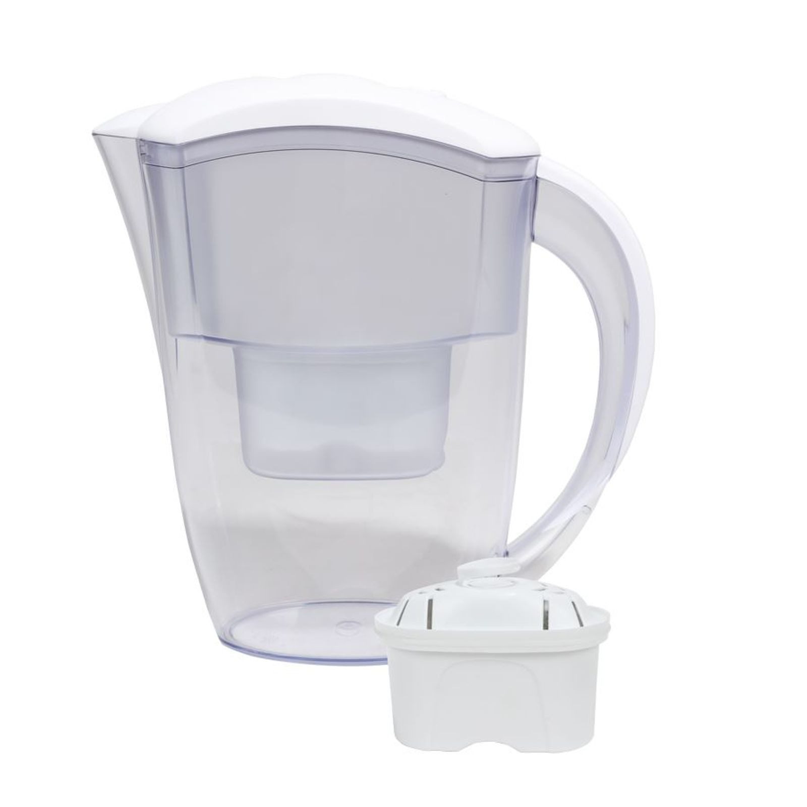 BURI Kanne Wasser-Filterkanne mit Filterkartusche 2,4L Wasserfilter Wasserkanne, 2400 l