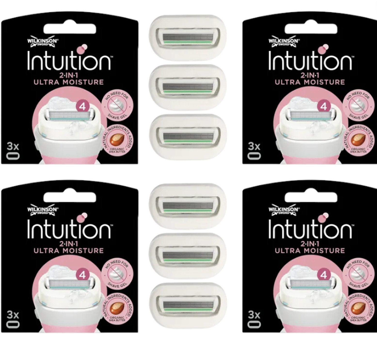 Wilkinson Rasierklingen Wilkinson Intuition Ultra Moisture, 12-tlg.