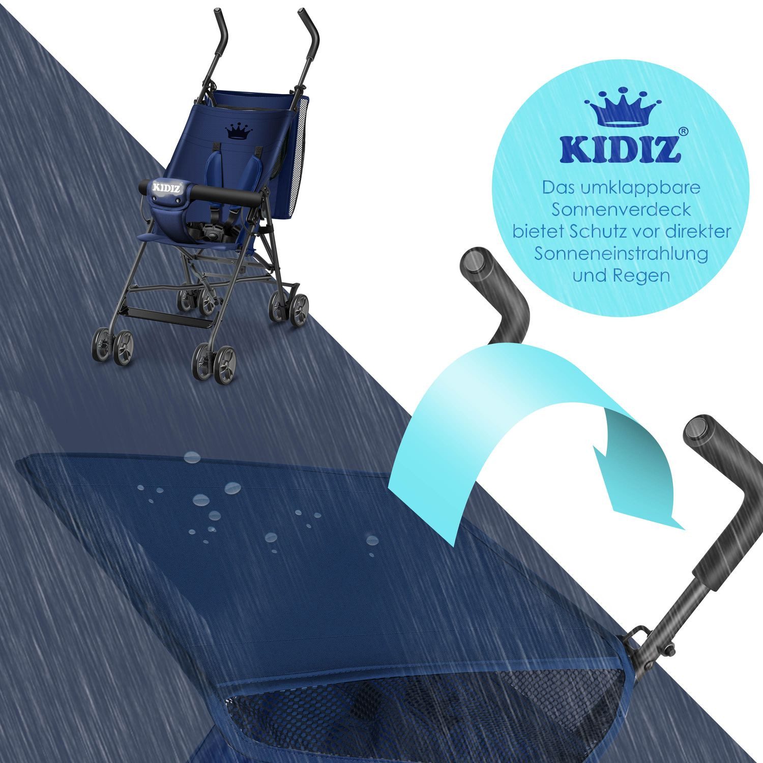 KIDIZ Kombi-Kinderwagen, Kinderwagen CITY Buggy Kinderbuggy klappbar Sportwagen Faltbar