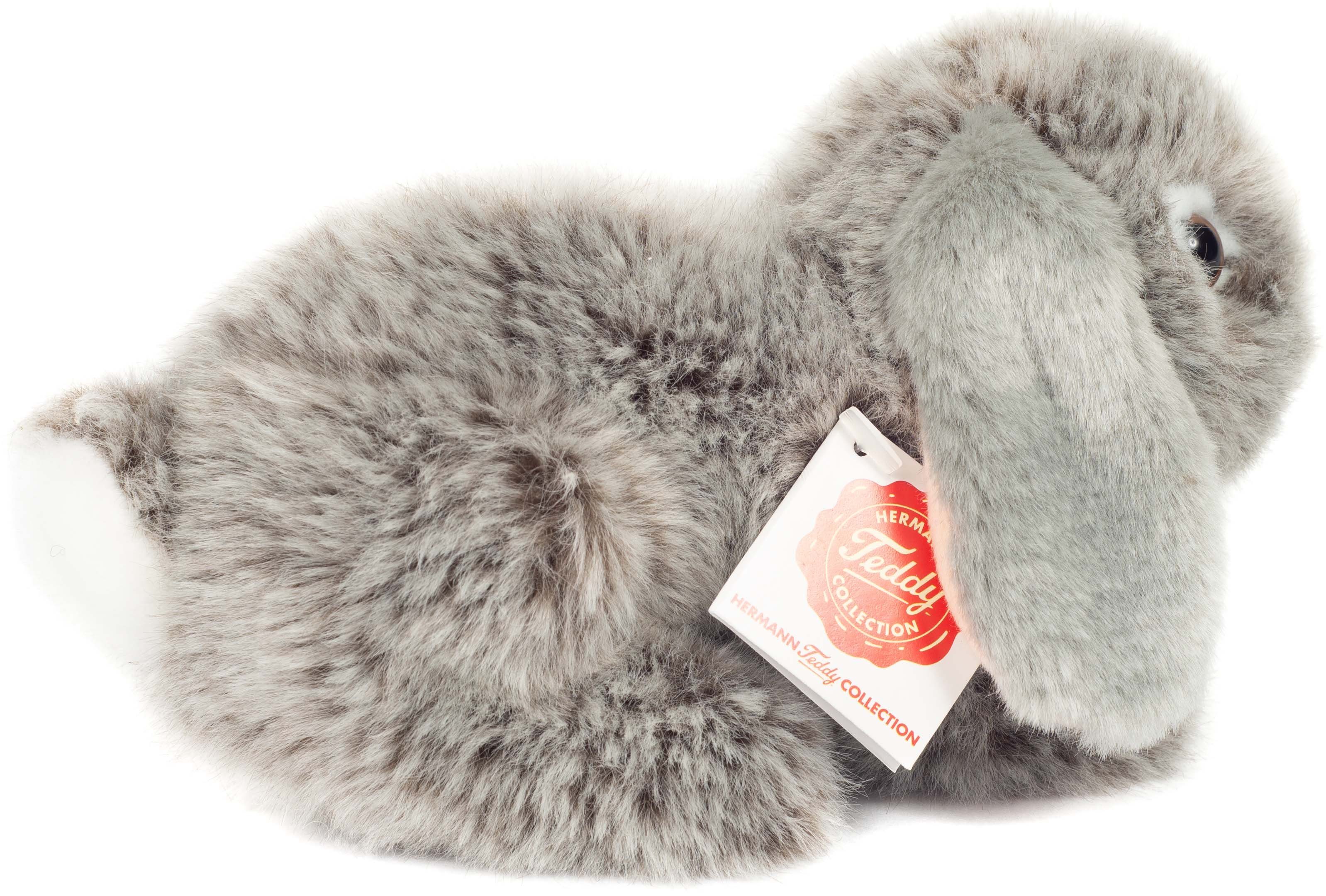Teddy Hermann® Kuscheltier Widderkaninchen 18 cm, grau, zum Teil aus recyceltem Material