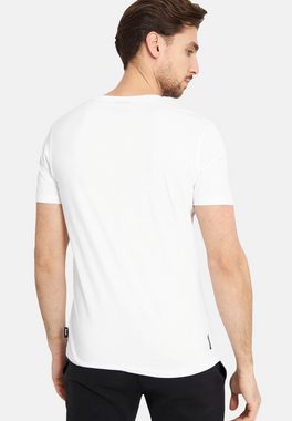 Bench. T-Shirt Shirt Unifarbenes Kurzarm T-Shirt LEANDRO mit (1-tlg)