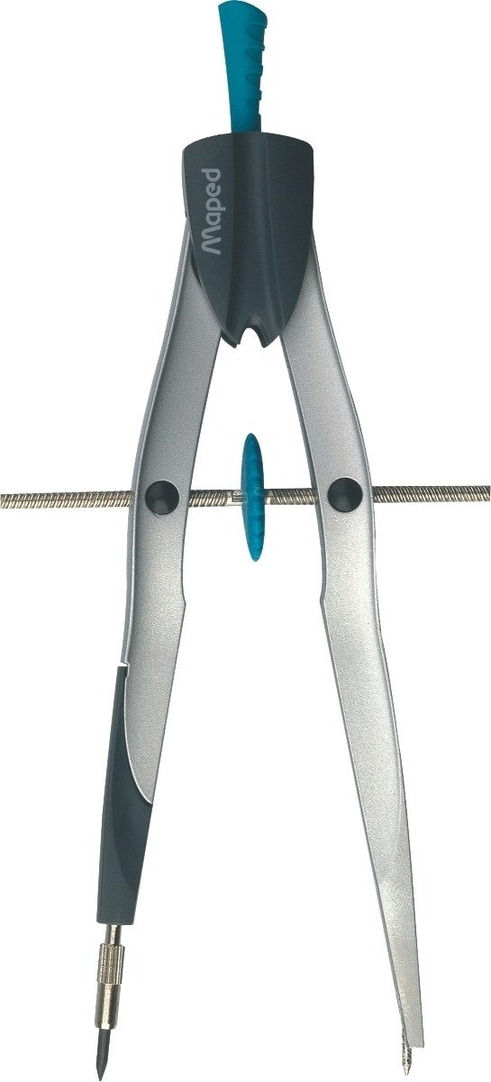 MAPED Zirkel Geometriezirkel Precision System silber/schwarz 16,5 cm
