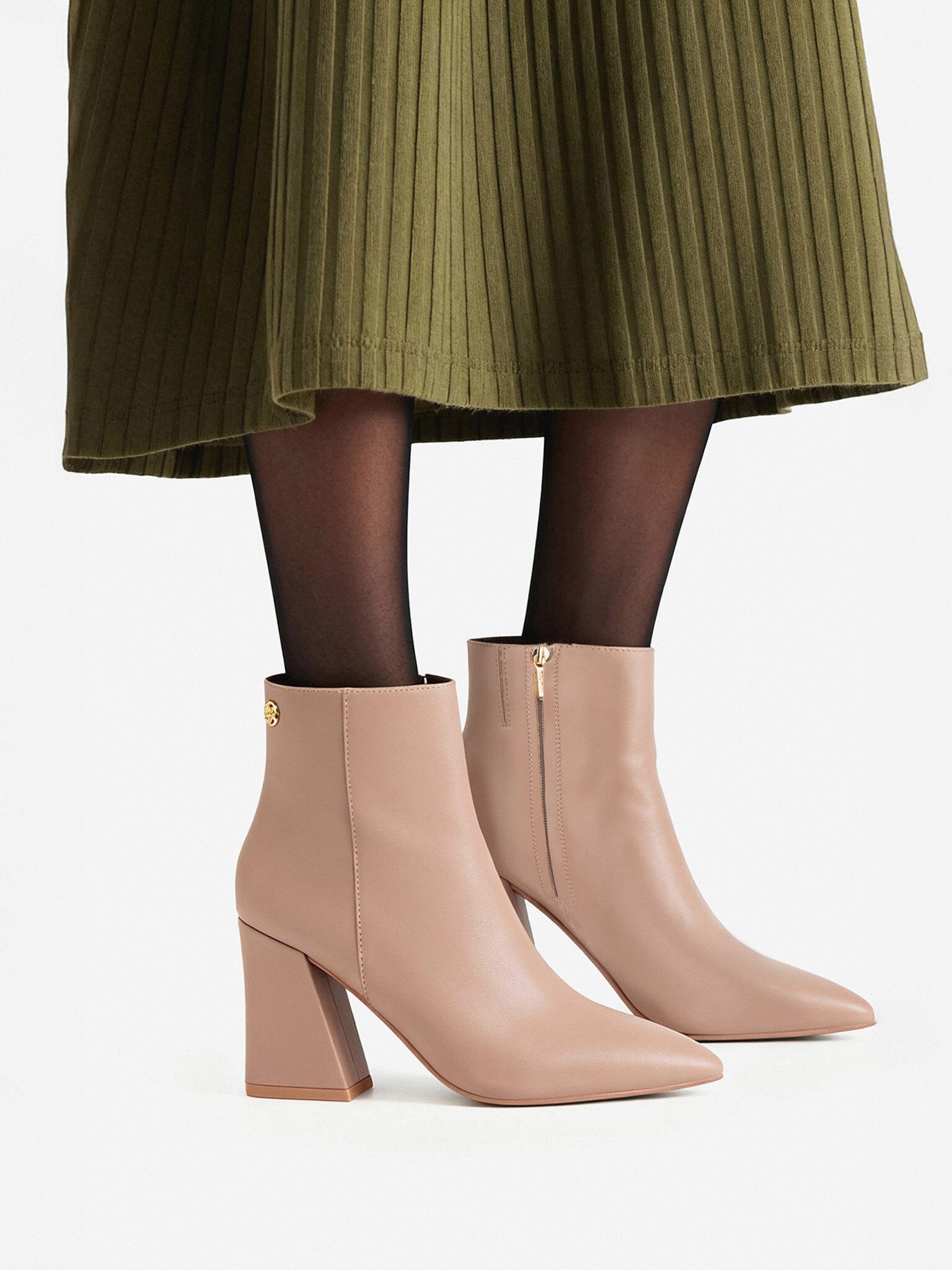 Nine West Nine West Damen Fußstiefel Beige CEO - AIDA-01 Stiefel
