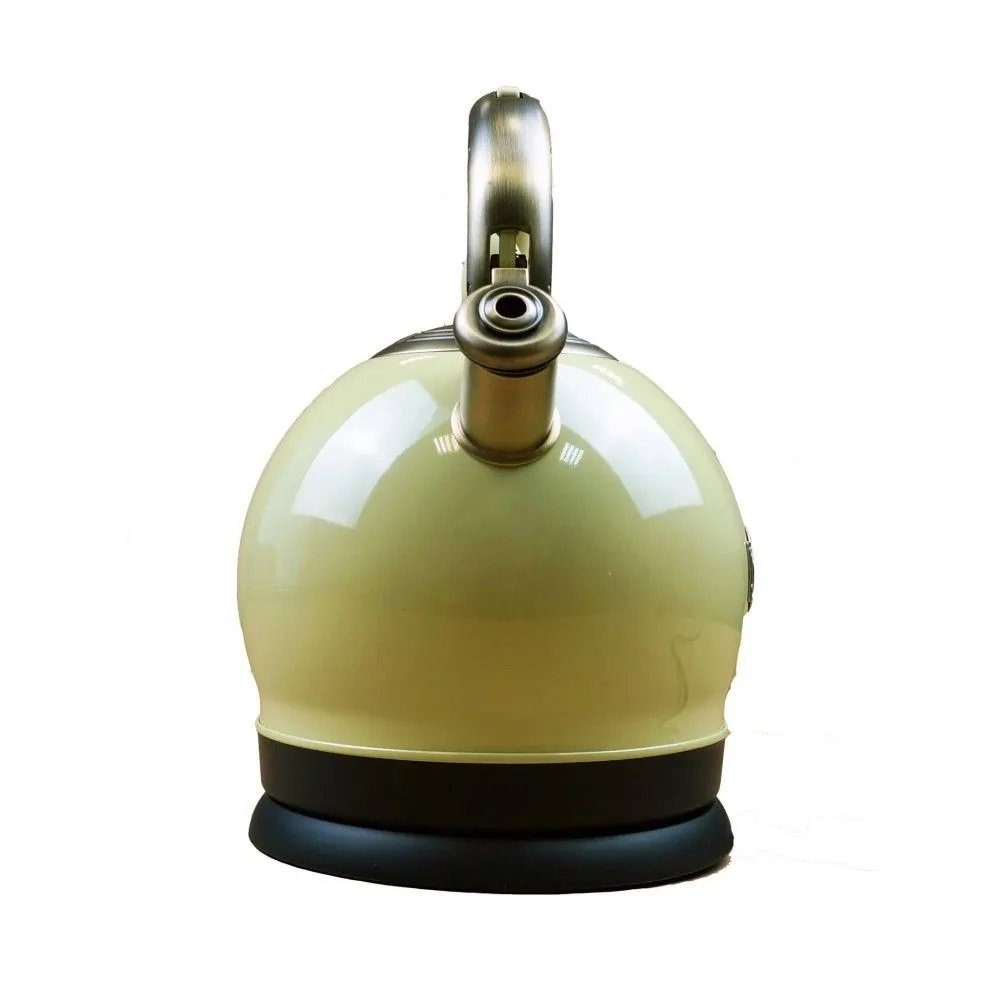 Kaiser Küchengeräte Backofen EG 6345 ElfEm+Wk 2000 ElfEm, mit 1-fach-Teleskopauszug, Retro Einbau Gasbackofen, Selbstreinigung, 67L +Retro Wasserkocher