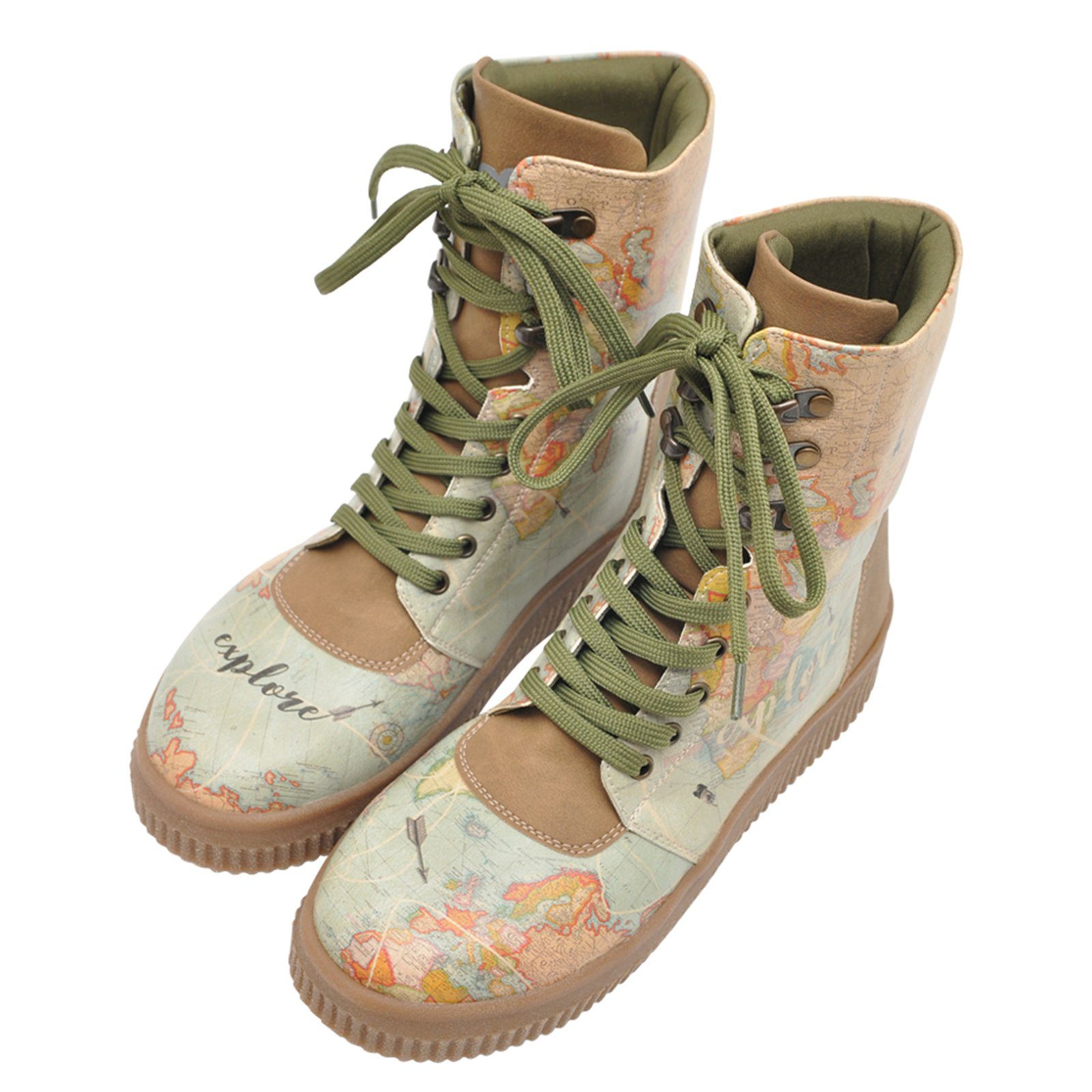 DOGO Future High Top Boots Explore Damen Stiefeletten Schnürboots Handgefertigt