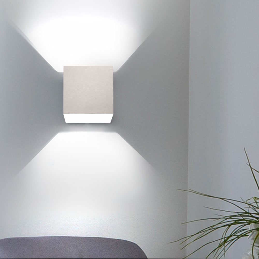 Luxus Wand Lampe hochwertig Wohnzimmer Leuchte Chrom Flur Licht Diele G9 1480lm 