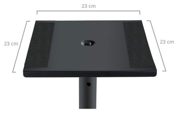 Pronomic SLS-10 Stativ für Studio Monitor Lautsprecherständer, (1-tlg., Boxenstativ für Studiomonitore - schwere Dreiecksbasis)