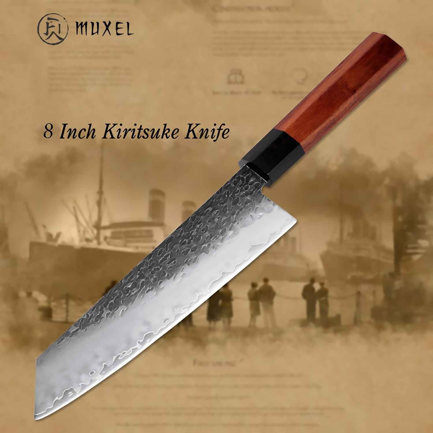Muxel Kochmesser Kiritsuke Messer mit Octagonal Griff das etwas andere Kochmesser