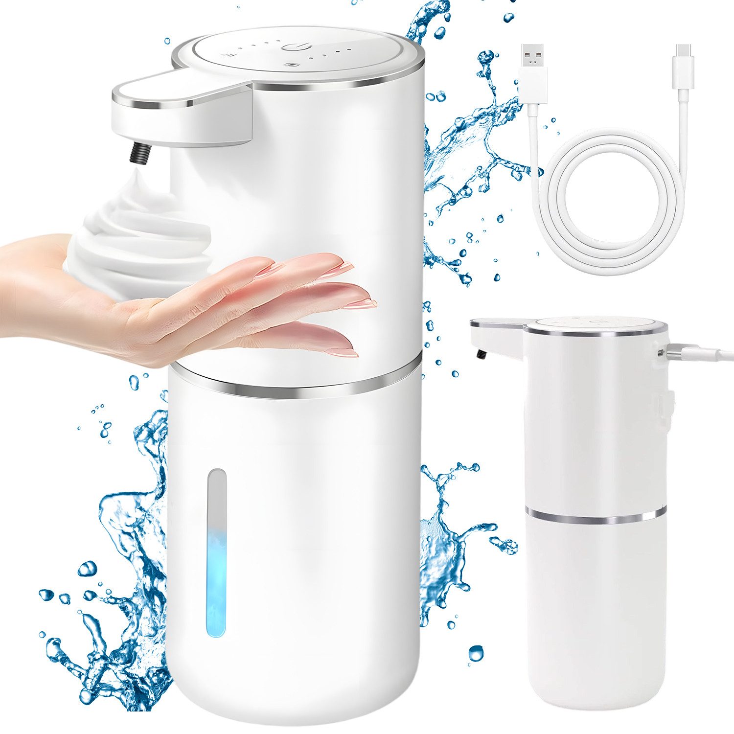 AKKEE Seifenspender Automatisch Flüssig Mit Infrarotsensor 380ml Elektrischer