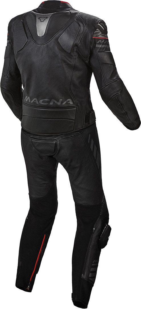 Macna Motorradkombi Tracktix 2-Teiler perforierte Motorrad Lederkombi protektoren weitenverstellbar reißverschluss