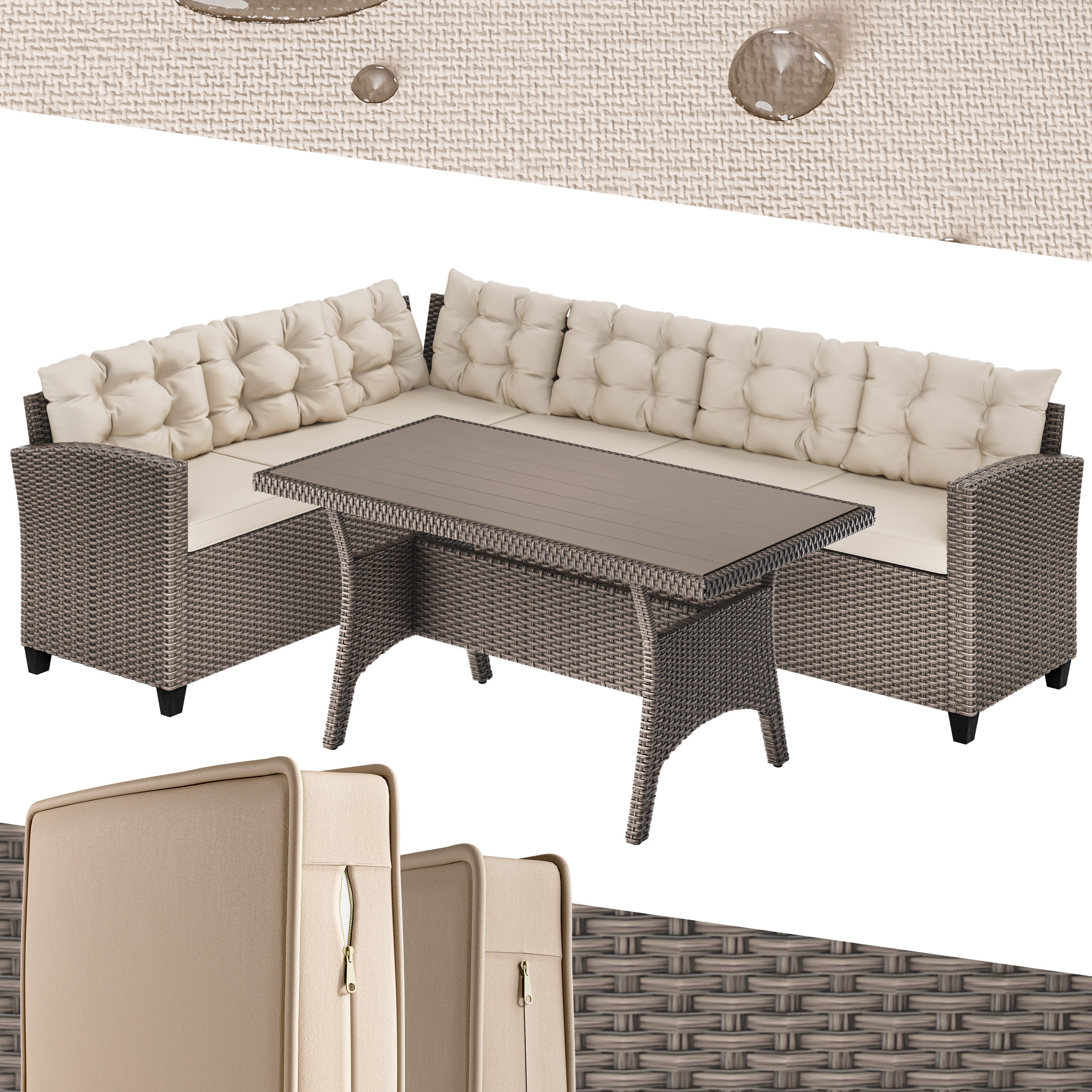 Gartenlounge-Set Lissabon