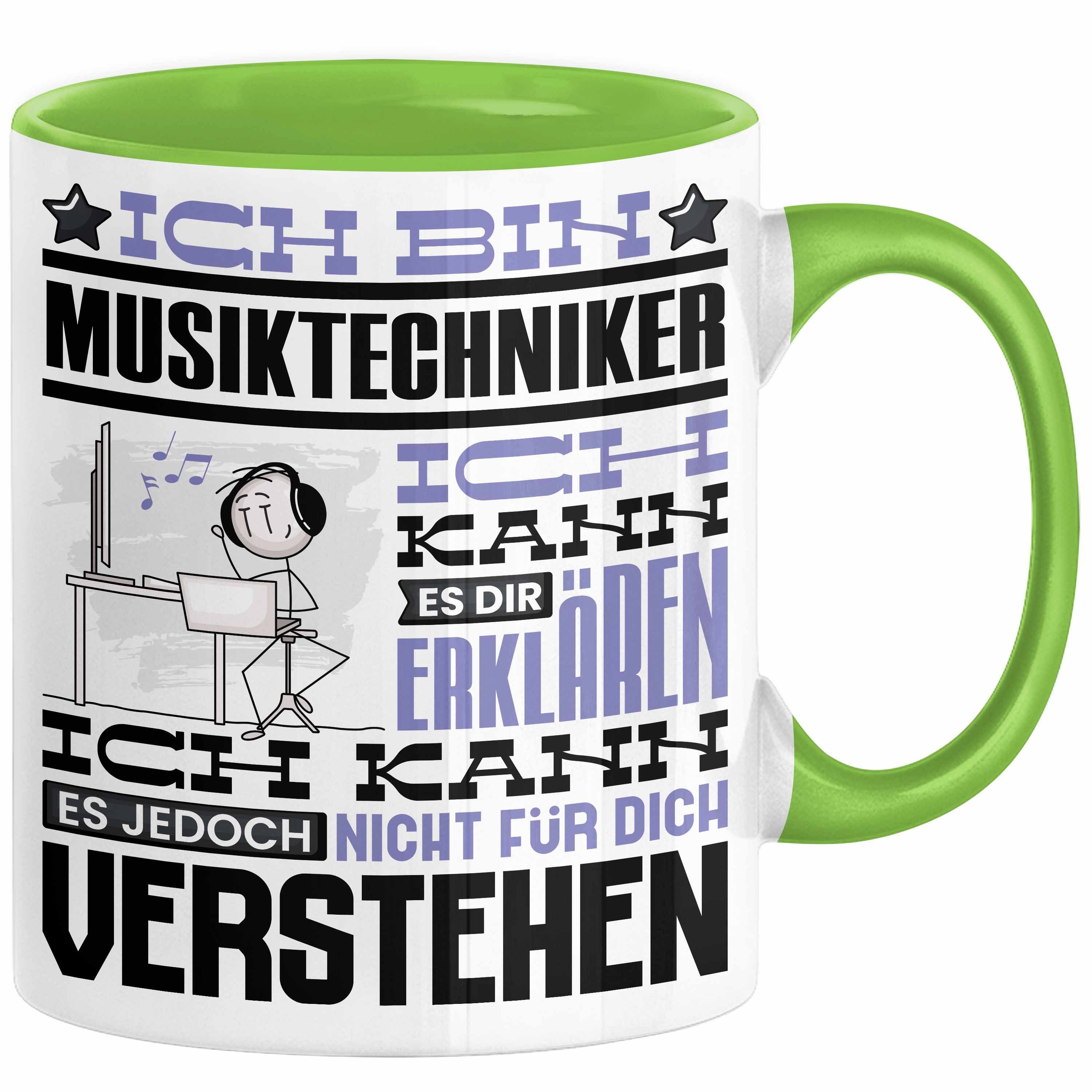 Tasse Musiktechniker Geschenk Tasse Lustige Geschenkdiee für einen Musiktech