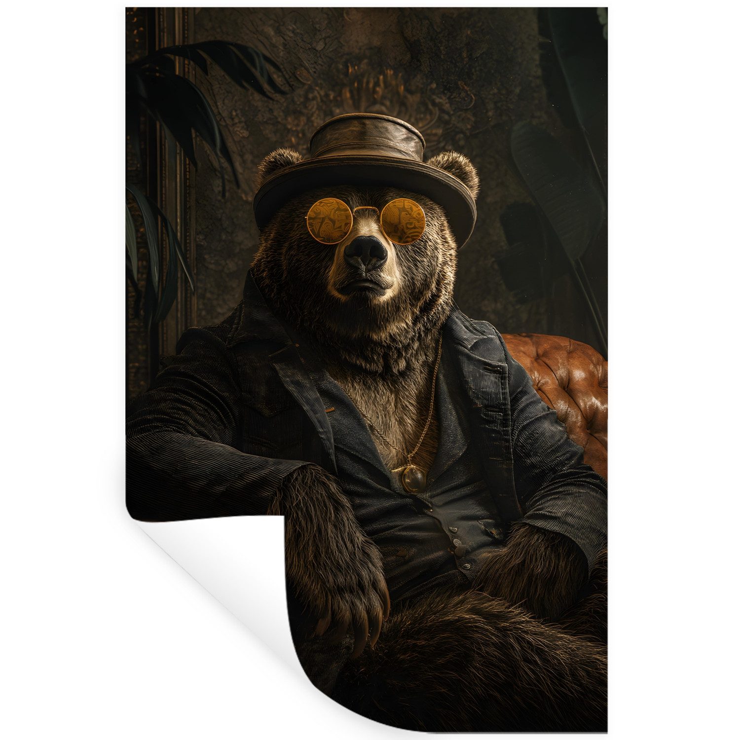 MuchoWow Wandsticker Bär - Braun - günstig online kaufen