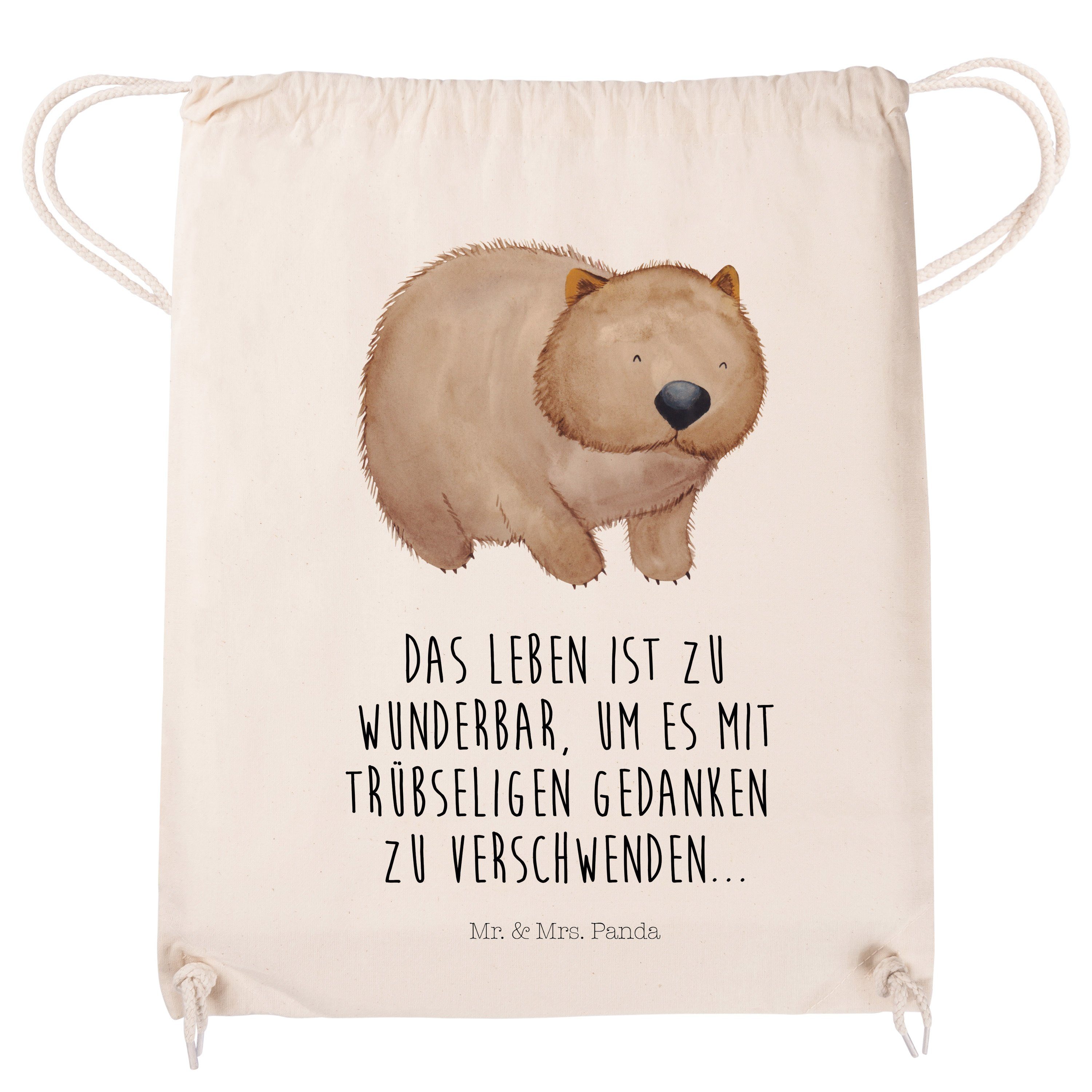 - Sporttasche Geschenk, Stoffbeutel, Gute Wombat Mrs. & Tiere, Laune, (1-tlg) Panda Transparent Tasc - Mr.