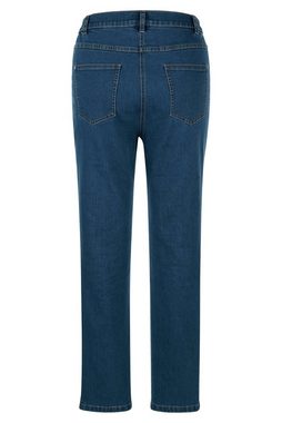 MIAMODA Regular-fit-Jeans Jeans Slim Fit Saum-Patch 5-Pocket