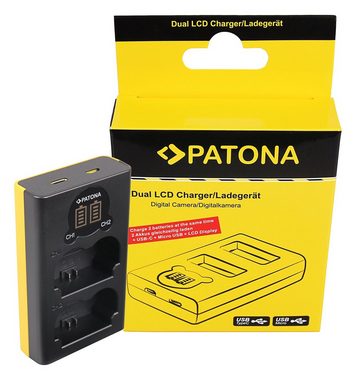 Patona 2 Akku + USB-C Ladegerät für die Fujifilm XT4 X-T4 Kamera-Akku NP-W235 2250 mAh, Dual Ladegerät mit USB-C Anschluss
