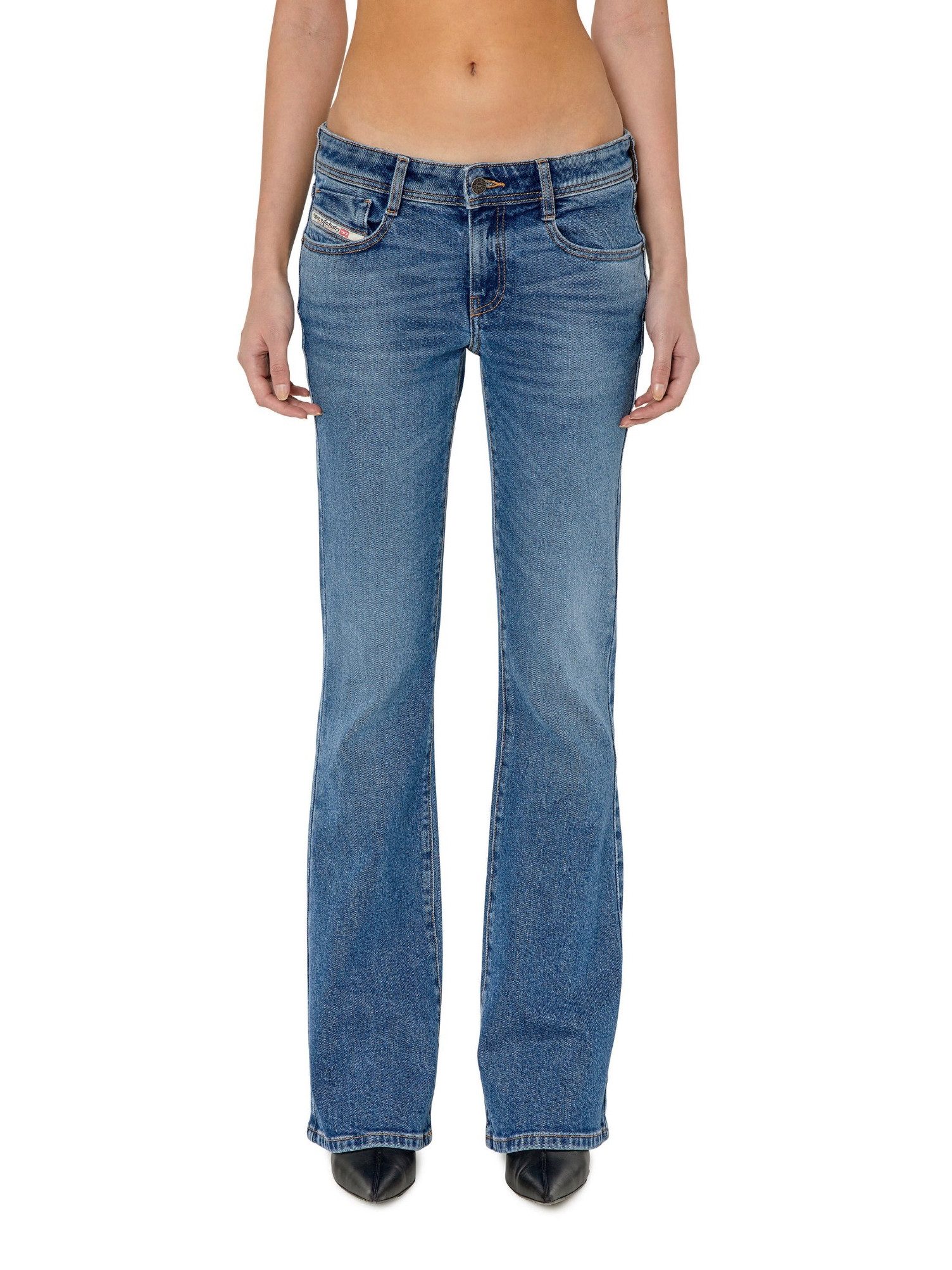 Diesel Bootcut-Jeans schmale, ausgestellte Beinform - D-EBBEY RNFAJ