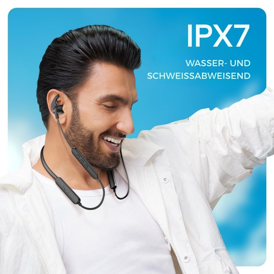 boAt Rockerz 255 Pro+ Bluetooth Nackenbügel In-Ear Ohrhörer Bluetooth-Kopfhörer (Bluetooth, IPX7 wasserdicht, Schnellladen, Dual-Pairing, Magnet) – Bild 5 von 5
