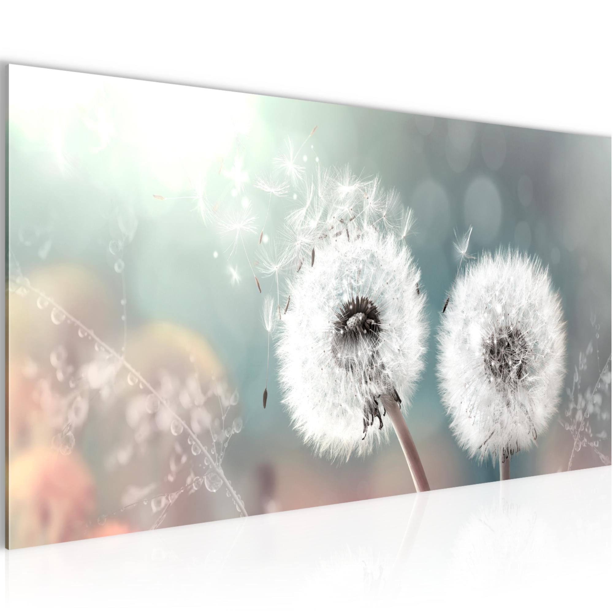 Runa Art Wandbild Wandbild Blumen Bilder XXL Wohnzimmer Schlafzimmer 100 x 40 cm, (1 St)