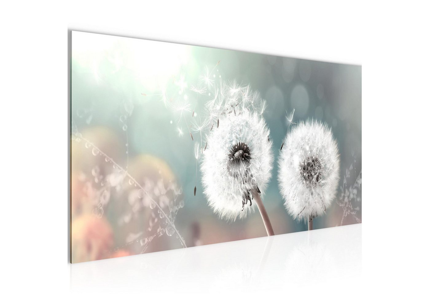 Runa Art Wandbild Wandbild Blumen Bilder XXL Wohnzimmer Schlafzimmer 100 x 40 cm, (1 St)