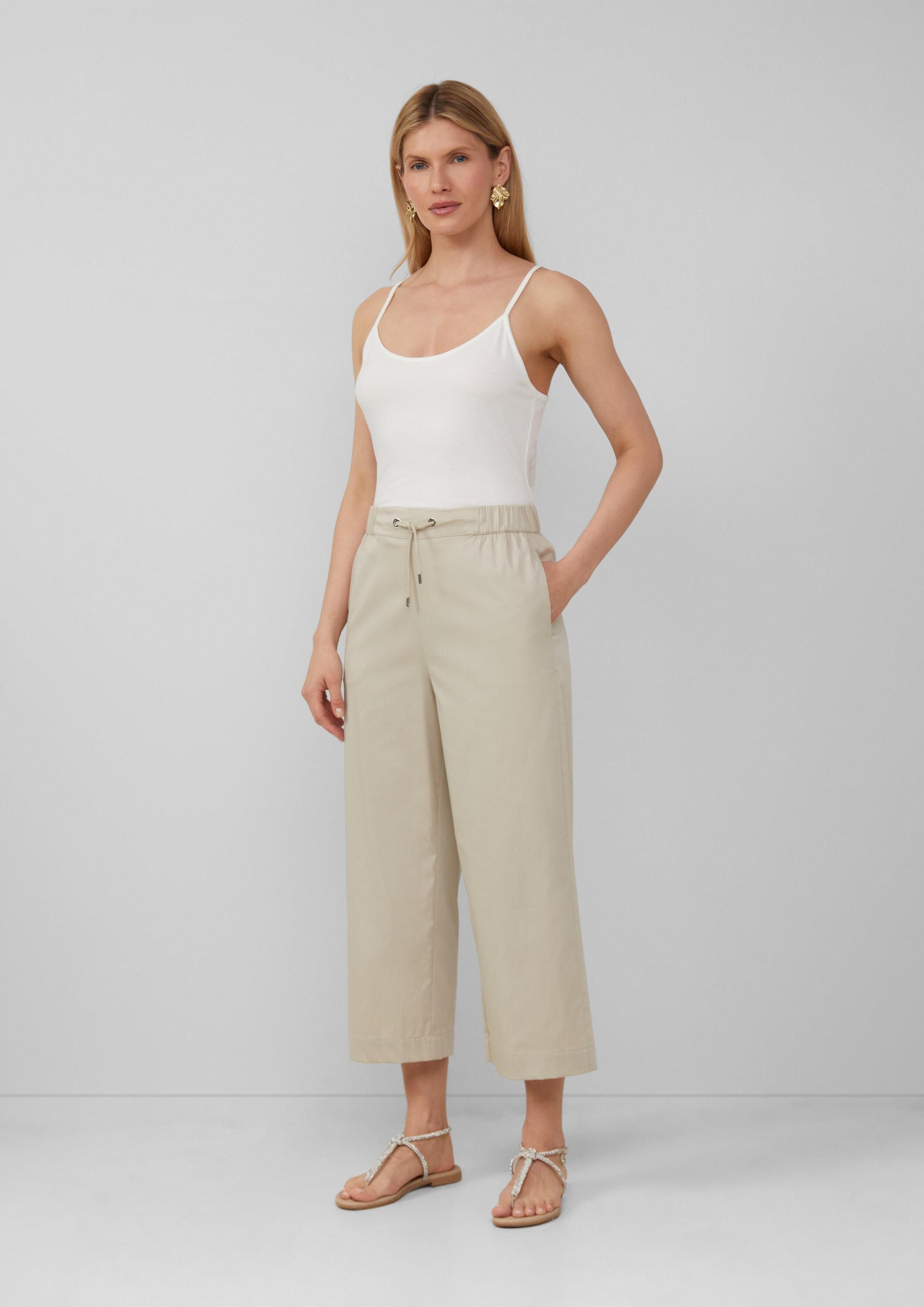 s.Oliver Culotte Hose Culotte aus Popeline mit Elastikbund günstig online kaufen