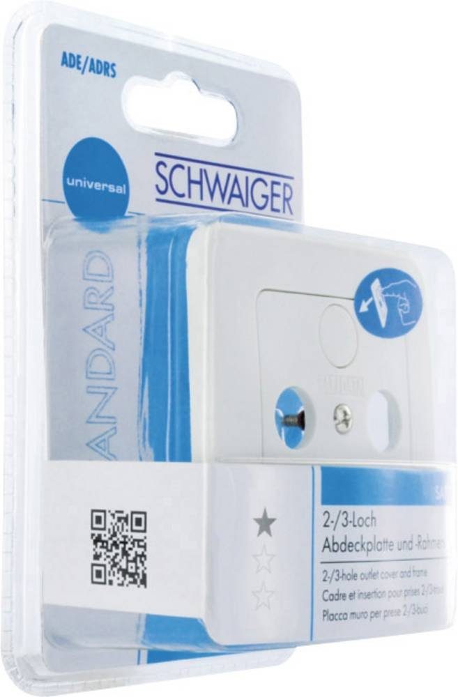 Schwaiger Antennensteckdose »Schwaiger ADE/ADRS 532 Antennendosen-Abdeckung  Aufputz, Unterputz«