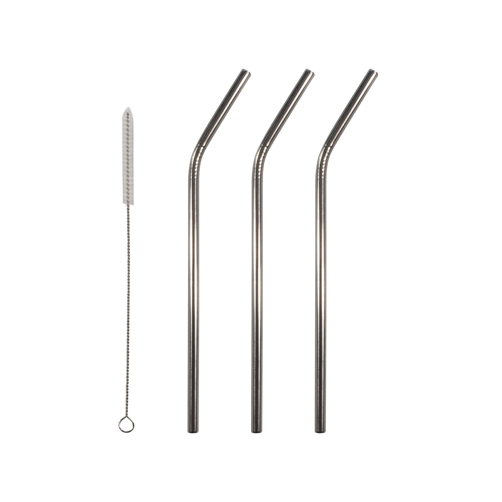 Neuetischkultur Trinkhalme Trinkhalme wiederverwendbar 3er Set, (Set, 4-tlg)